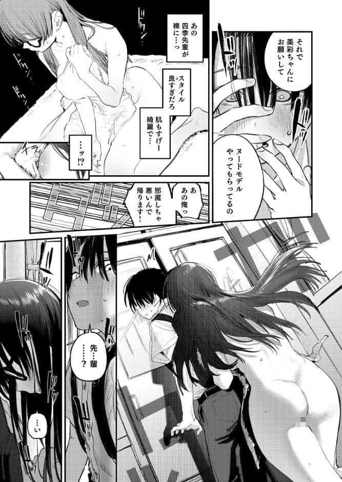 美術部ハーレム活動日誌 〜先輩のスランプ解消に協力したら、勢いで3Pすることになった話〜【棒消し修正版】