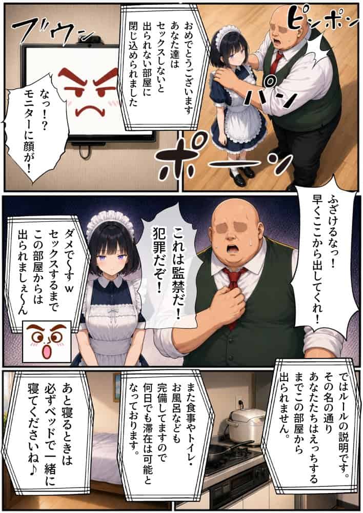 セックスしないと出られない部屋にジト目メイドさんと閉じ込められたんだが・・・